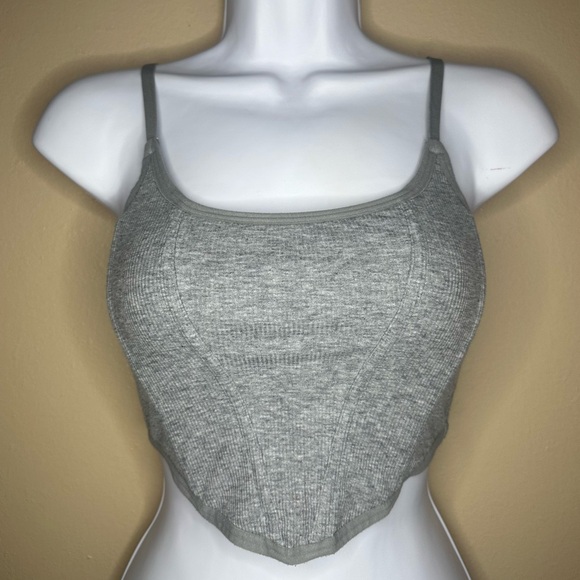 Colsie Tops - Colsie Grey Corset Top